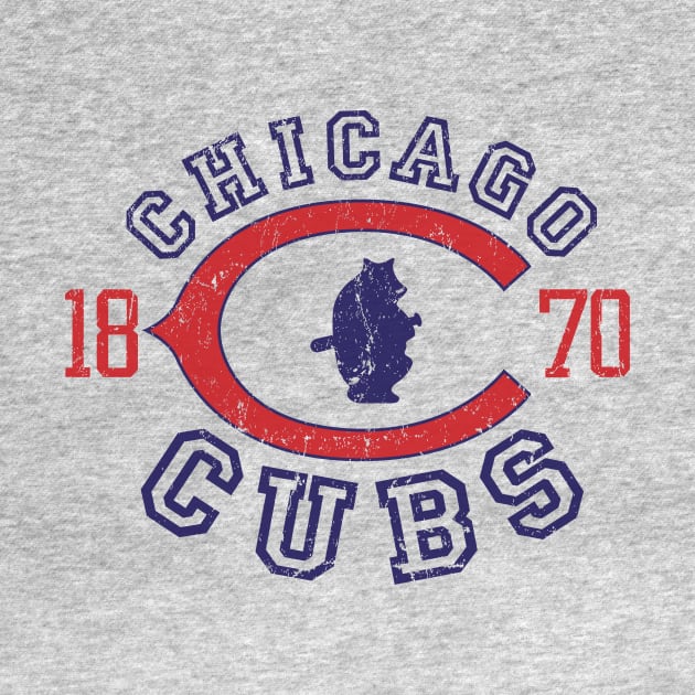 Vintage Chicago Cubs by MindsparkCreative